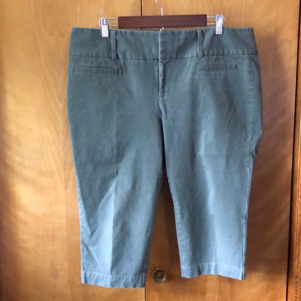 INC International Concepts Capri Pants Green Size 16